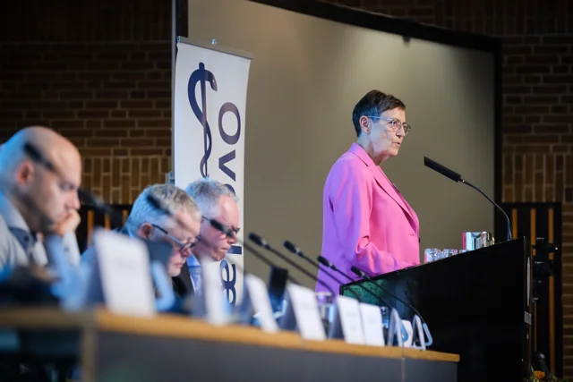 Susanne Wammen er formand for FAS - Foreningen Af Speciallæger og Overlægeforeningen aflægger beretning 2023